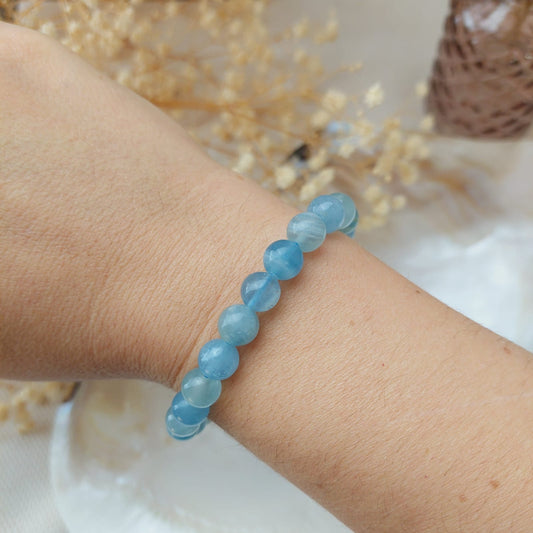 Bracelet calcite bleue